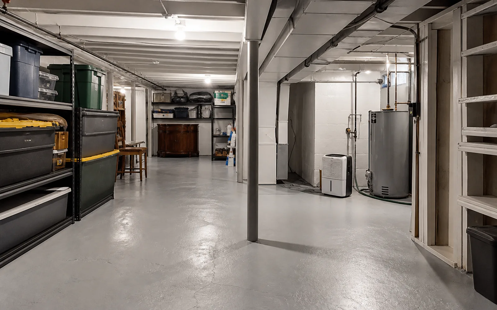 Supplied archive illustration of basement floor; not a completed company project